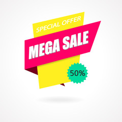 Sale Sign Banner Poster ready for Web and Print.