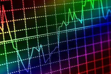 Finance business background. Abstract stock market diagram candle bars trade.