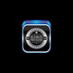 metal plate product quality badge label theme icon button