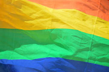 flag with rainbow colors