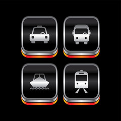 metal plate vehicle theme icon button