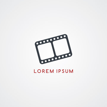 movie icon sign logotype