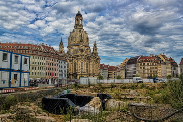 Fototapeta na wymiar Dresden, Stadtsanierung,