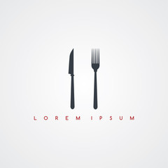 restaurant theme icon sign logotype