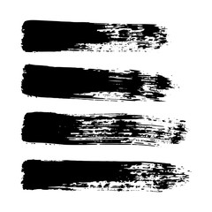 Vector set of  brush strokes.