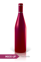 red bottles of wine or cocktail