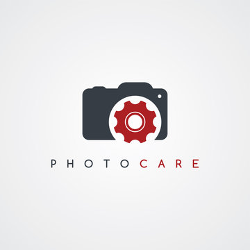 Camera Service Photography Care Icon Sign Logotype