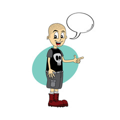 male cartoon character caption speech bubble