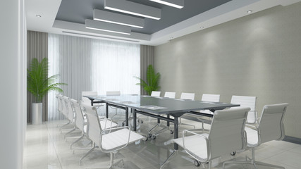 Konferenzraum mit Tisch und Stühlen