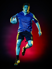 Fototapeta na wymiar rugby man player 