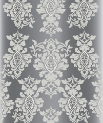 Vintage damask ornament pattern wallpaper. Vector