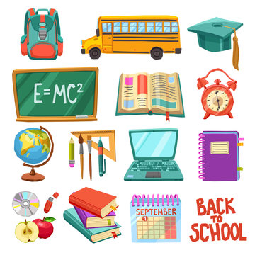 School And Education Icons Collection