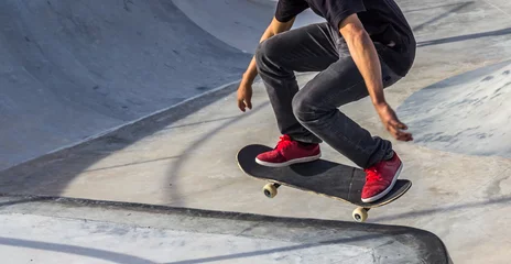 Fotobehang Skateboarder. © JCLobo