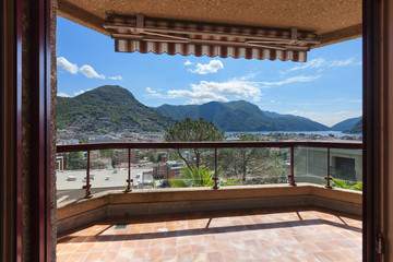 balcony with sun shade