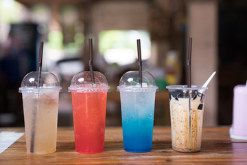 Fresh juice mix vegetables and fruit,