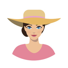 Avatar icon of girl in a sun hat