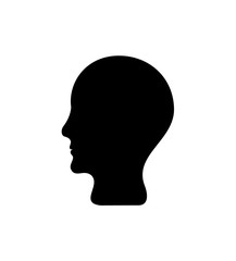 Силуэт головы человека.