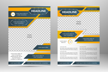 Vector flyer template design