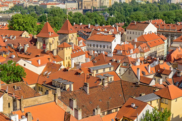Fototapeta na wymiar Prague red roofs