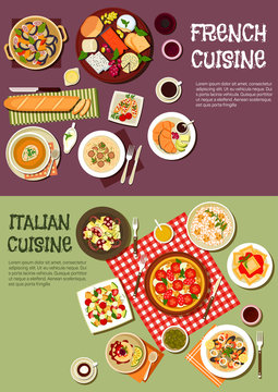Mediterranean cuisine with french, italian dishes
