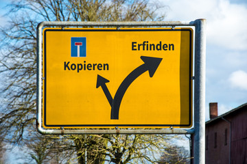 Schild 101 - Erfinden