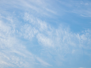 Blue sky with the white cloud background