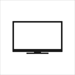 Modern tv lcd simple icon on background