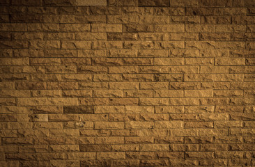 Brown brick wall background texture.(Vintage style.)