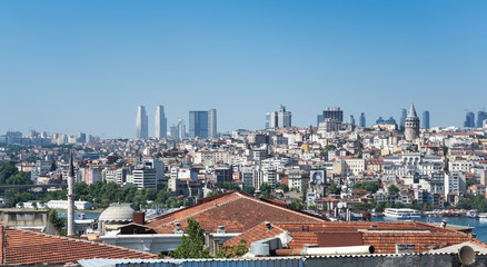 Obraz premium Top view of Istanbul