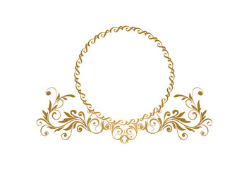 Vector set of vintage styled calligraphic elements