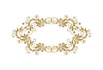 Vector set of vintage styled calligraphic elements