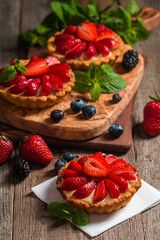 Fresh homemade berrie tarts
