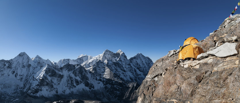 Nepal, Himalaya, Solo Khumbu, Camp 2, Ama Dablam South West Ridge