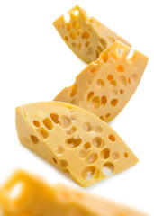 Isolated image of cheese closeup