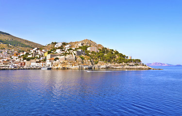 Fototapeta na wymiar landscape of Hydra island Saronic Gulf Greece