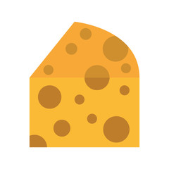 cheese piece isolated icon design
