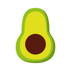 avocado fresh vegetable isolated icon design