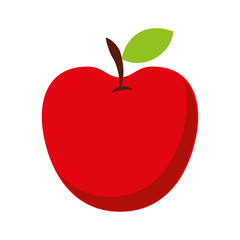 apple fresh fruit isolated icon design