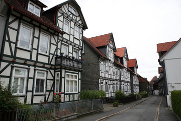 Fototapeta na wymiar Fachwerkhaus in der historischen Altstadt
