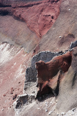 Detail of the lava flow in Red Crater.