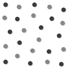 Gray Black Circle Abstract White Background Vector Illustration