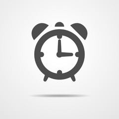 Alarm clock icon - vector illustration.