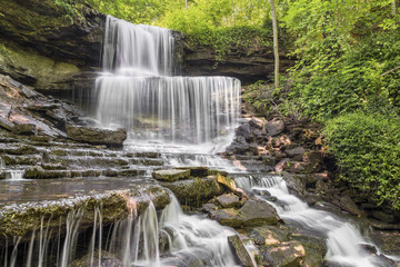 West Milton Cascades, a waterfall in Miami County, Ohio