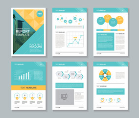 Fototapeta na wymiar company profile ,annual report , brochure , flyer, page layout template,and business info chart element template