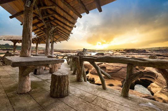 Wooden porch