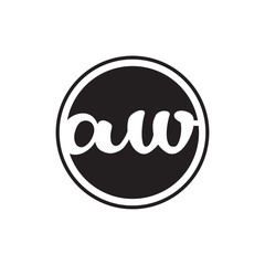 initial letter logo circle with ring