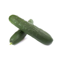 Cucumbers isolated on white background