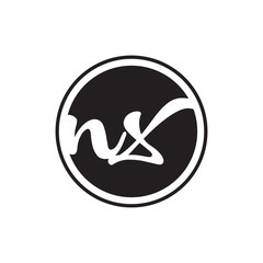 initial letter logo circle with ring