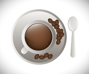 Coffee digital design, vector illustration eps 10.