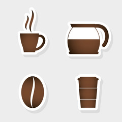Coffee digital design, vector illustration eps 10.